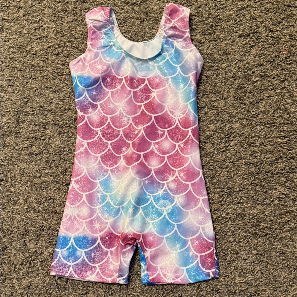 Mermaid Scales Girls’ Leotard